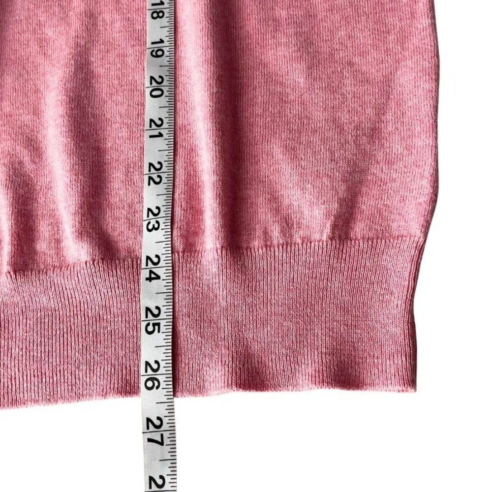 Gap Mens Pink V-Neck‎ Sweater 100% Cotton Heathered Knit Sz S NEW Classic Basic - Picture 7 of 8